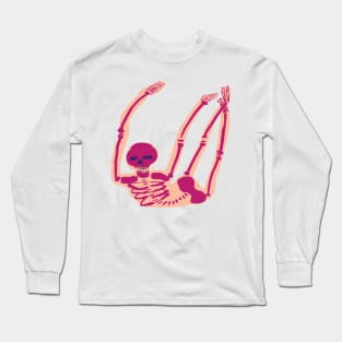 skeleton with skin Long Sleeve T-Shirt